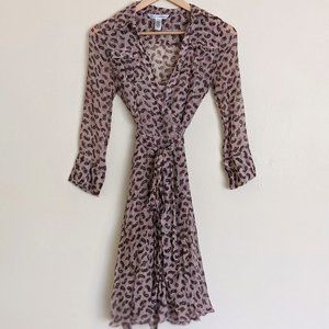 DvF Diane von Furstenberg Wrap dress w/ slip